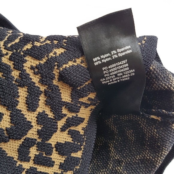 BABATON S Sculpt Knit Tank Cropped Leopard Print Aritzia Arjun Size Small - Picture 8 of 12